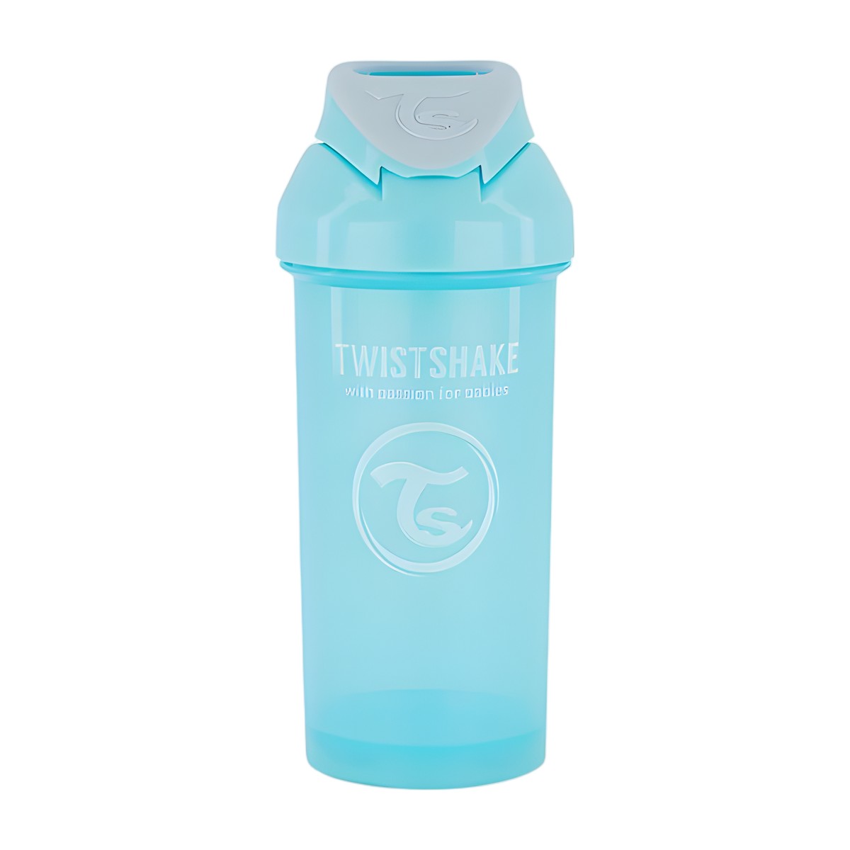 Vaso Twistshake con Bombilla 360 ml Celeste