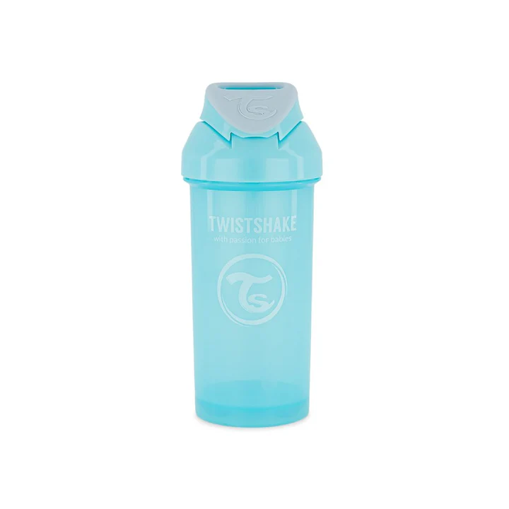 Vaso Twistshake con Bombilla 360 ml Celeste
