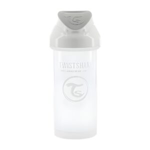 Vaso con Bombilla Twistshake 360 ml Blanco