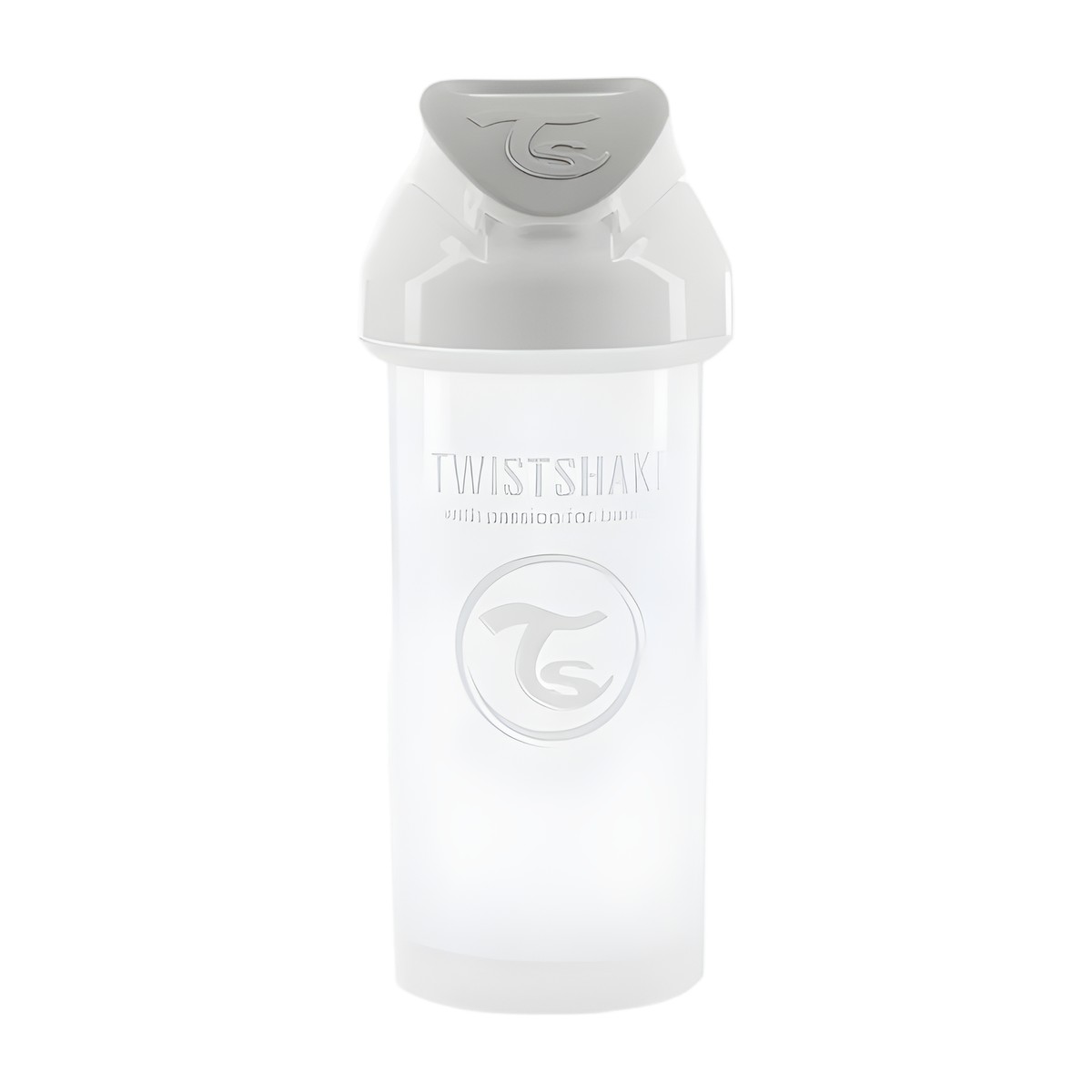Vaso con Bombilla Twistshake 360 ml Blanco