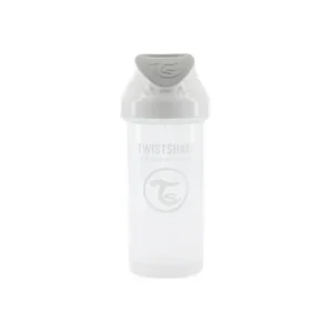 Vaso con Bombilla Twistshake 360 ml Blanco