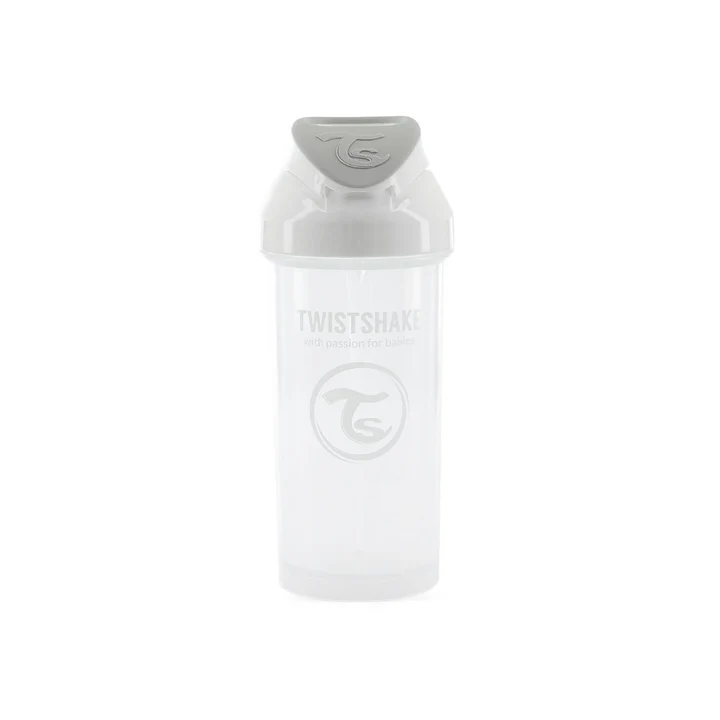 Vaso con Bombilla Twistshake 360 ml Blanco
