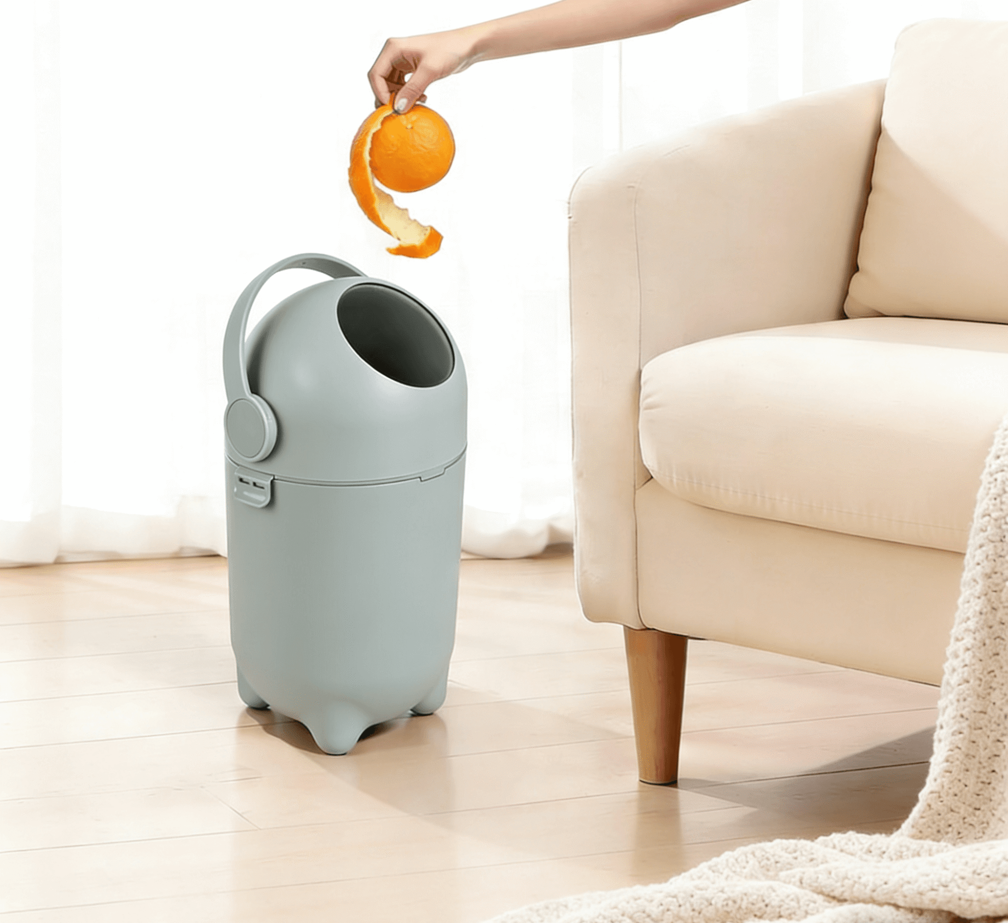 Basurero de Pañales Hermético Antiolor Verde SensiBlue – vista 5