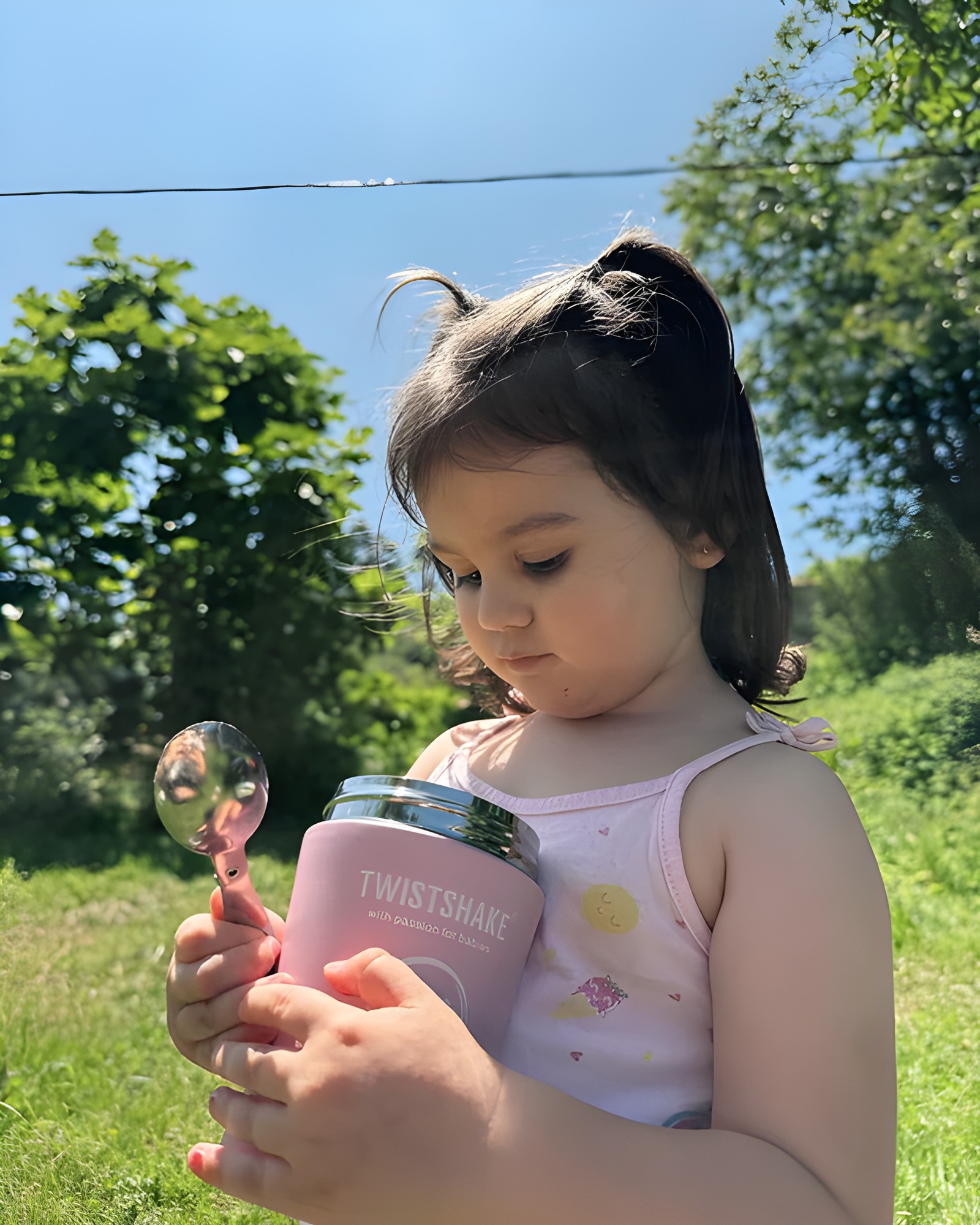 Termo para comida Twistshake rosado pastel