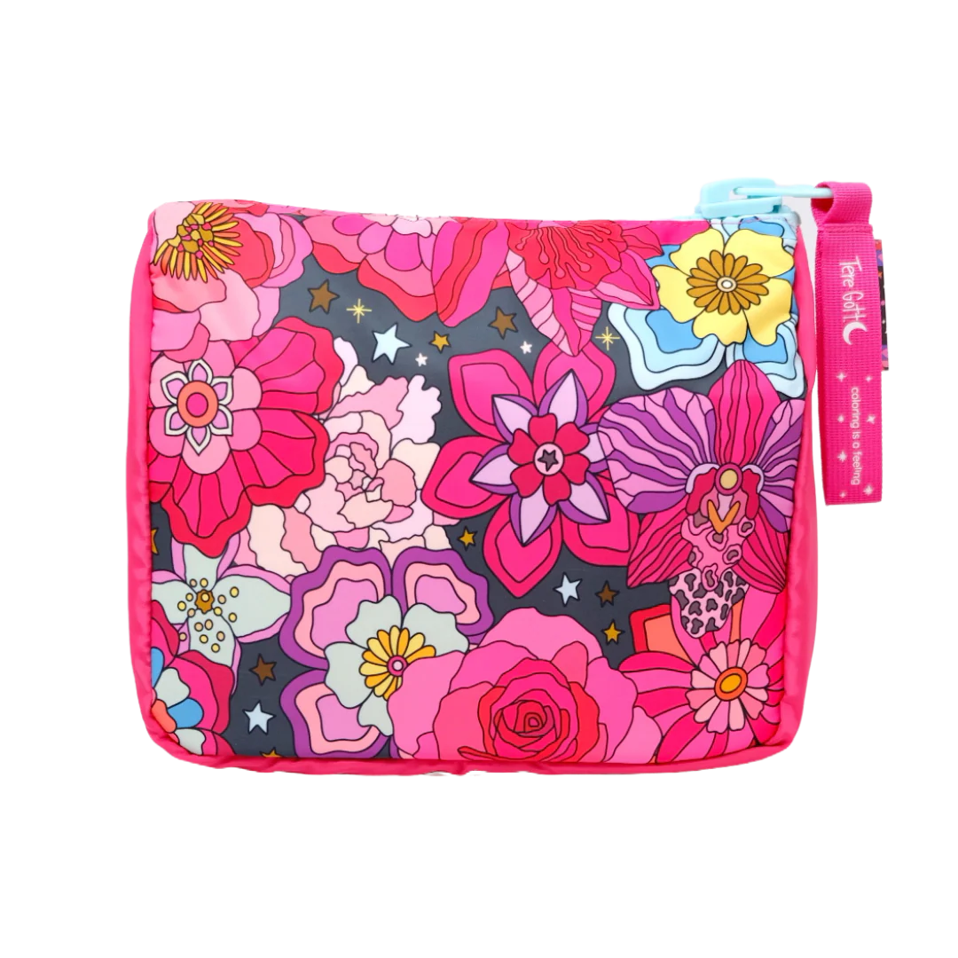 Estuche Flowers – Cosmetiquero y Bolso Art Queen | Acolchado y XL