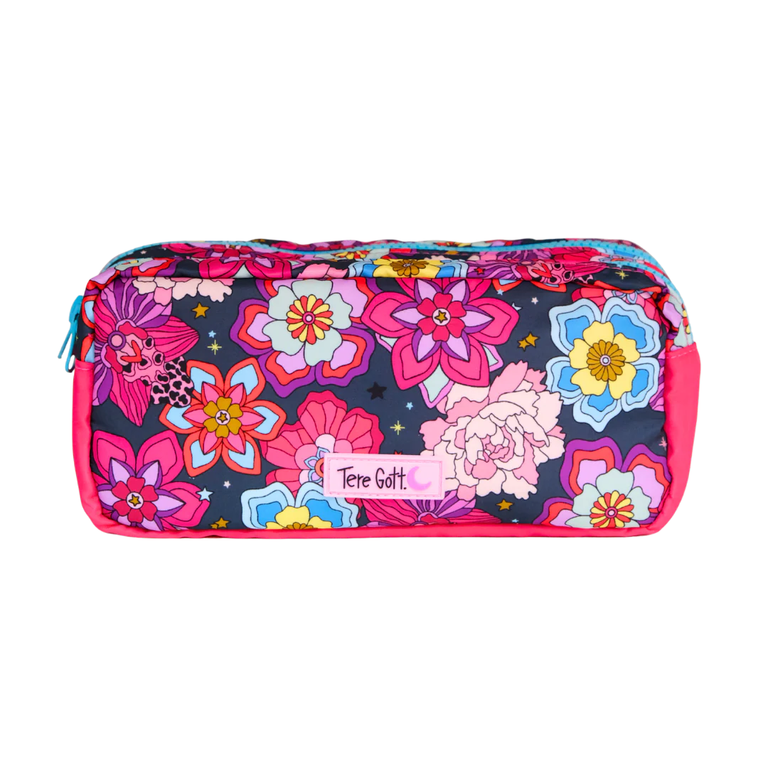 Estuche Doble Flowers – Cosmetiquero y Organizador Art Queen | Travel Size y Acolchado