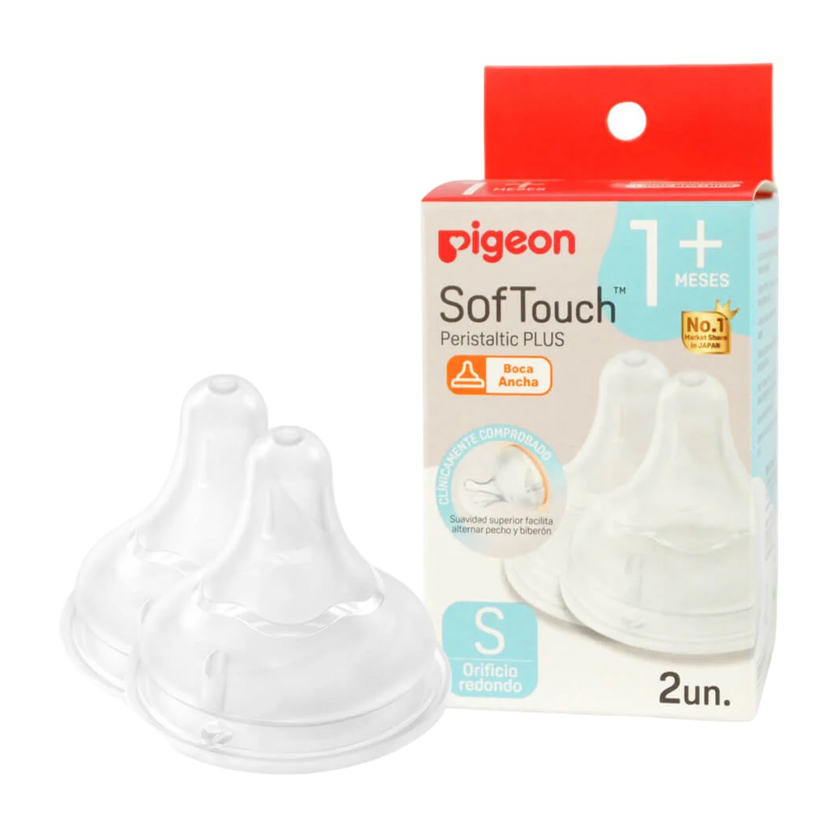 Tetinas de Repuesto Pigeon Softouch Talla S (2 unidades)