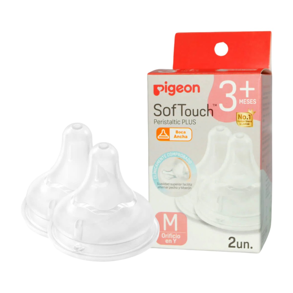 Tetinas de Repuesto Pigeon Softouch Talla M (2 unidades)