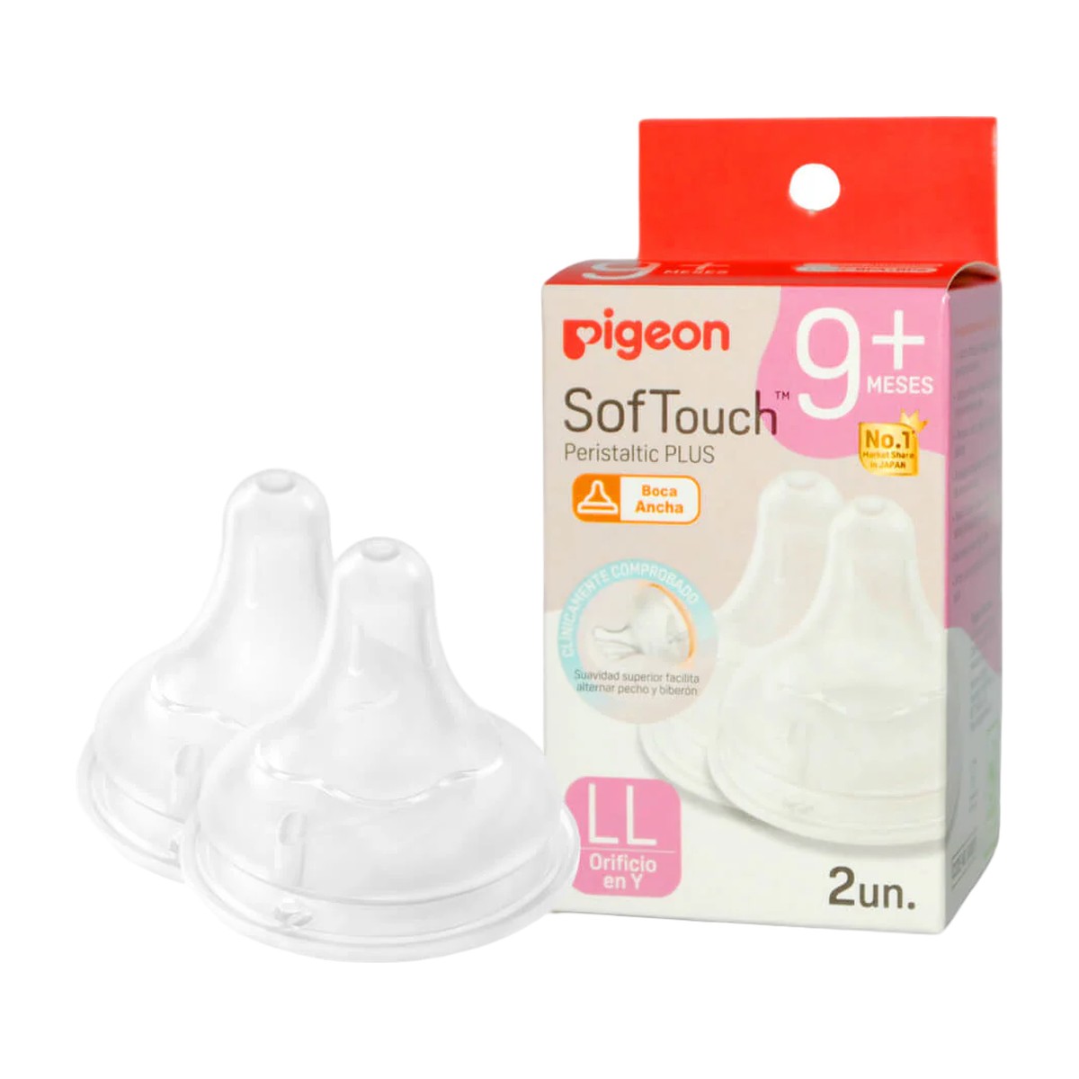 Tetinas de Repuesto Pigeon Softouch Talla LL (2 unidades)
