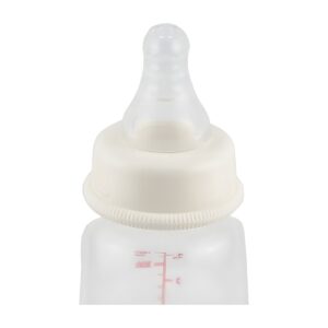 Biberón Pigeon Estándar De Vidrio 50 ml Blanco Anticólico Boca Standard