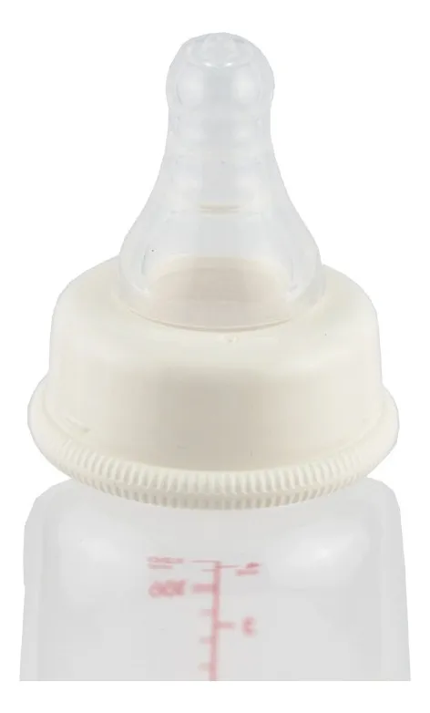 Biberón Pigeon Estándar De Vidrio 50 ml Blanco Anticólico Boca Standard