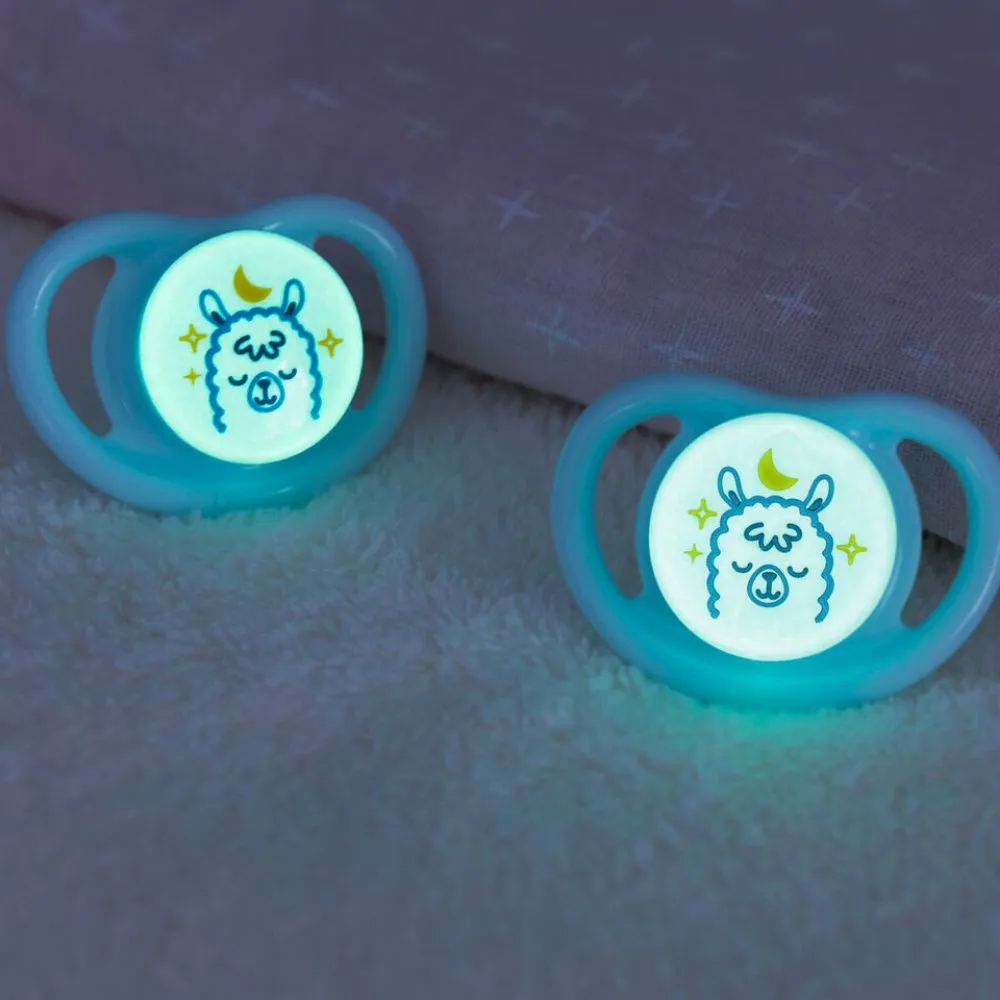 Chupete Pigeon Mini Light Talla S 0-6M Azul