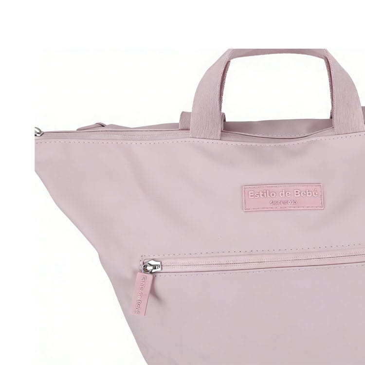 Mochila Maternal con Cambiador Unisex Impermeable Rosa Nude