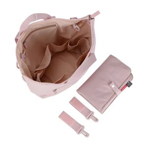 Mochila Maternal con Cambiador Unisex Impermeable Rosa Nude