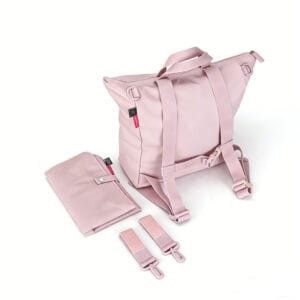 Mochila Maternal con Cambiador Unisex Impermeable Rosa Nude