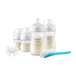 Set Mamaderas Philips Avent Natural Response + Chupete + Cepillo