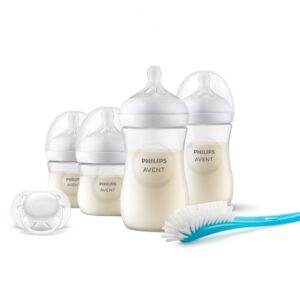Set Mamaderas Philips Avent Natural Response + Chupete + Cepillo