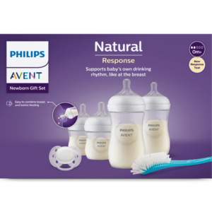 Set Mamaderas Philips Avent Natural Response + Chupete + Cepillo