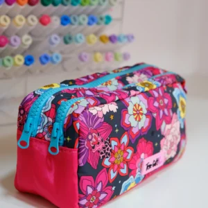 Estuche Doble Flowers – Cosmetiquero y Organizador Art Queen | Travel Size y Acolchado