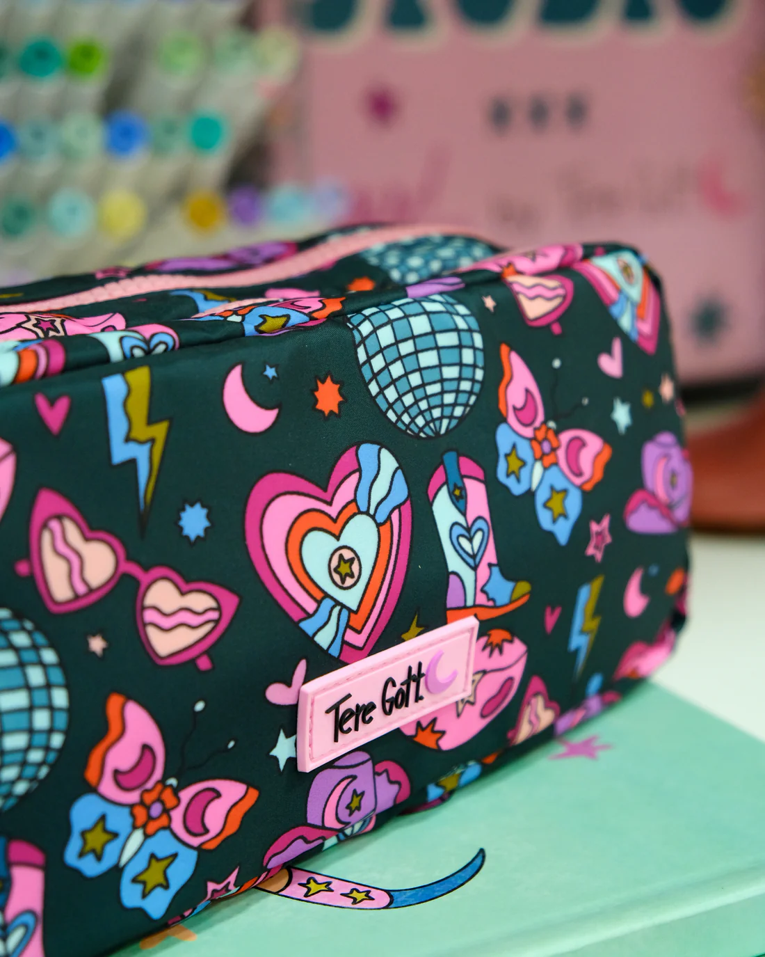 Estuche Doble Cowgirl – Cosmetiquero y Organizador Art Queen | Travel Size y Acolchado