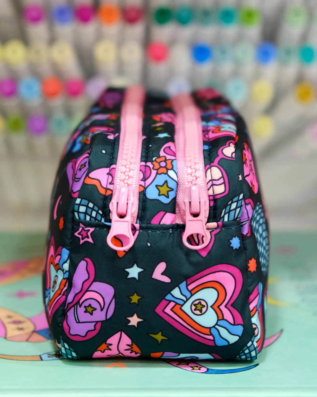 Estuche Doble Cowgirl – Cosmetiquero y Organizador Art Queen | Travel Size y Acolchado