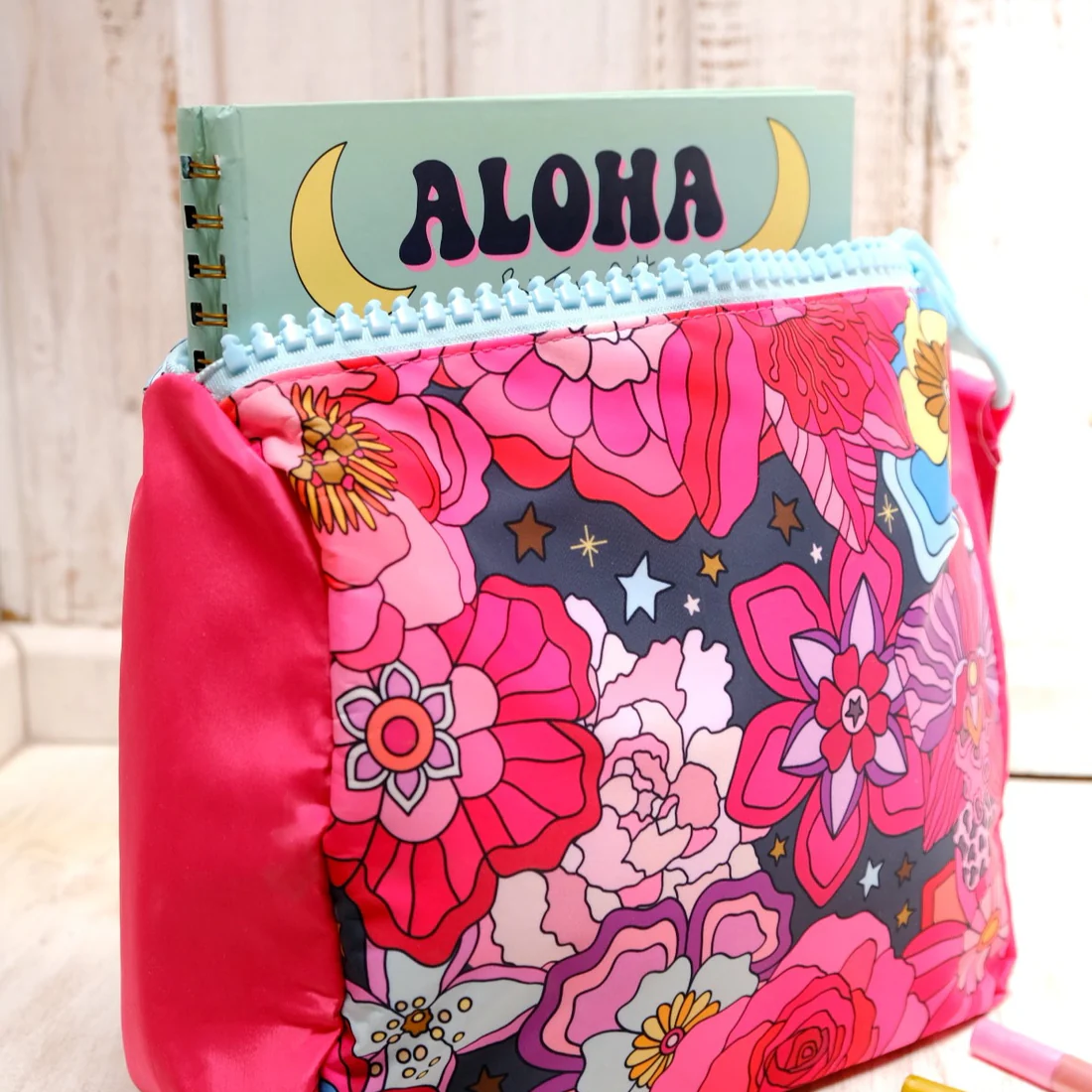 Estuche Flowers – Cosmetiquero y Bolso Art Queen | Acolchado y XL