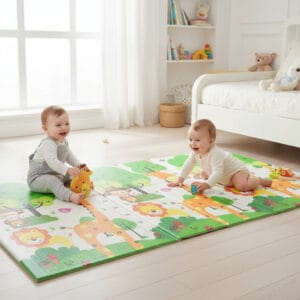 Alfombra de Juego para Bebé XPE Reversible 200 x 180 cm | 2 cm Grosor