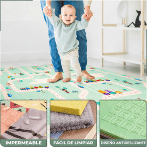 Alfombra antigolpes grosor premium segura para niños