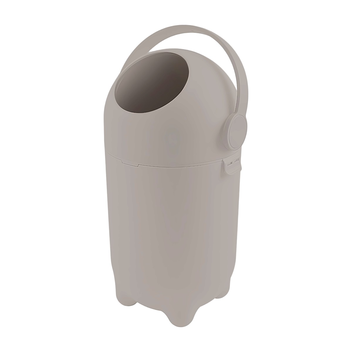 Basurero de pañales hermético SensiBlue gris cálido con asa