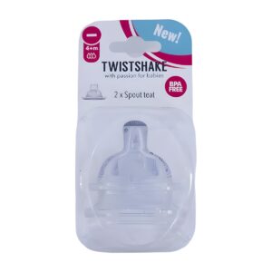 Boquilla Antiderrame Twistshake 2 Unidades – Tetina Antigoteo de Silicona sin BPA