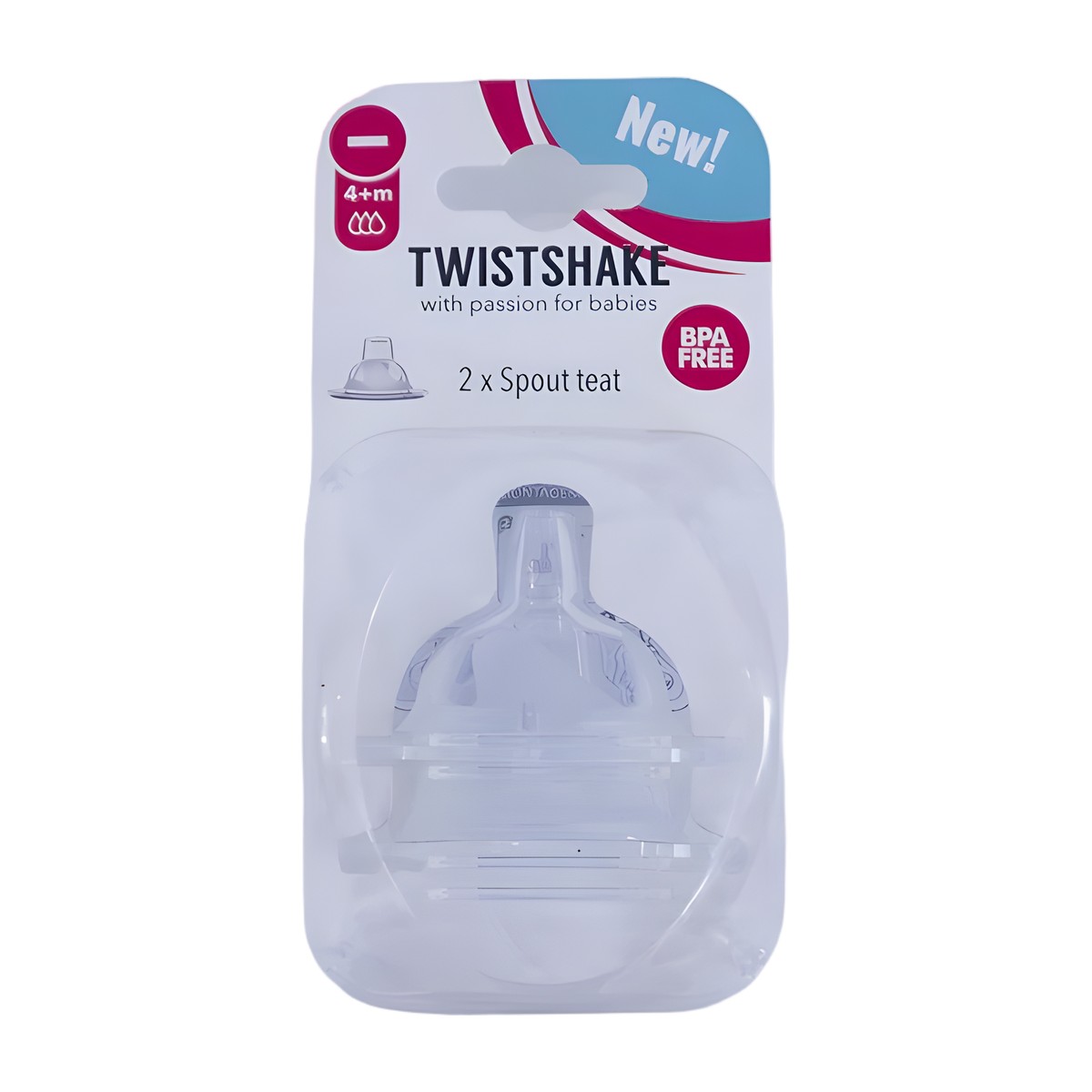 Boquilla Antiderrame Twistshake 2 Unidades – Tetina Antigoteo de Silicona sin BPA