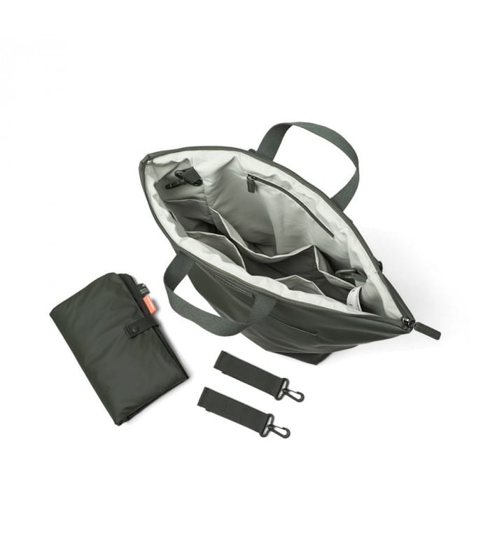 mochila cambiador verde oscuro 2