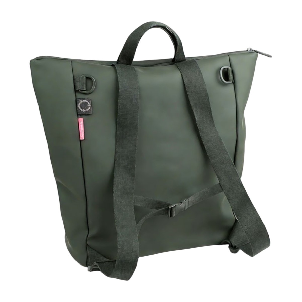 Mochila pañalera verde Estilo de Bebe