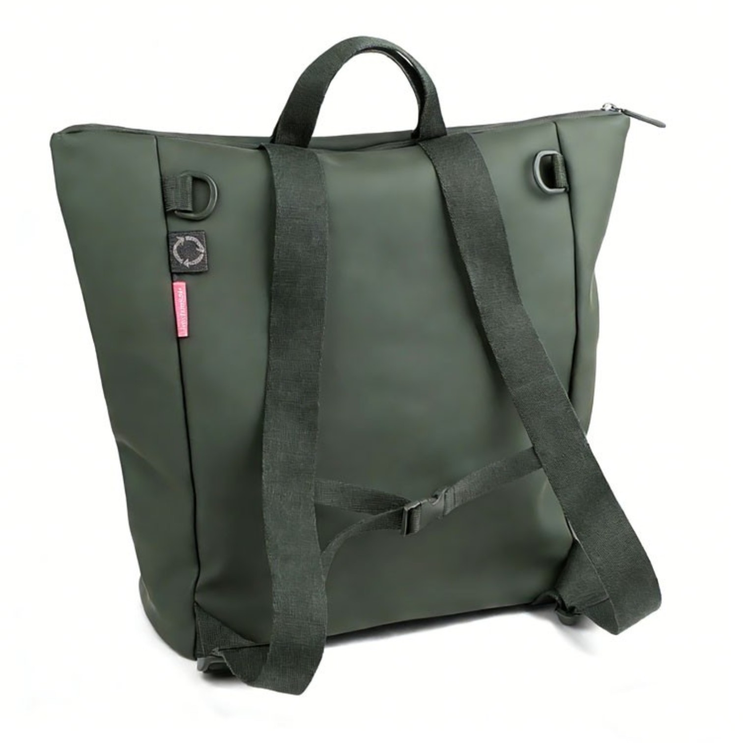 Mochila pañalera verde Estilo de Bebe