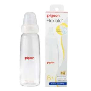 Biberón Pigeon Boca Standard Vidrio 240 ml Anticólico
