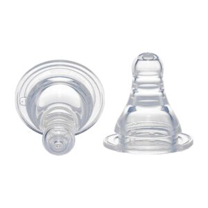 Biberón Pigeon Estándar De Vidrio 50 ml Blanco Anticólico Boca Standard