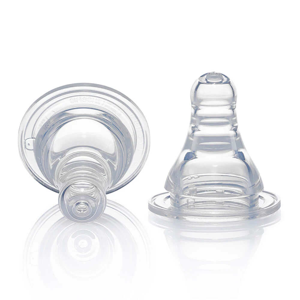 Biberón Pigeon Estándar De Vidrio 50 ml Blanco Anticólico Boca Standard