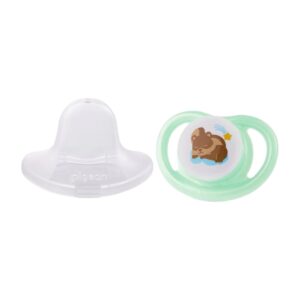 Chupete Pigeon Mini Light Talla S 0-6m Verde