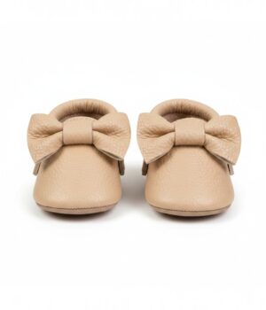 Mocasines de Cuero para Bebé Color beige