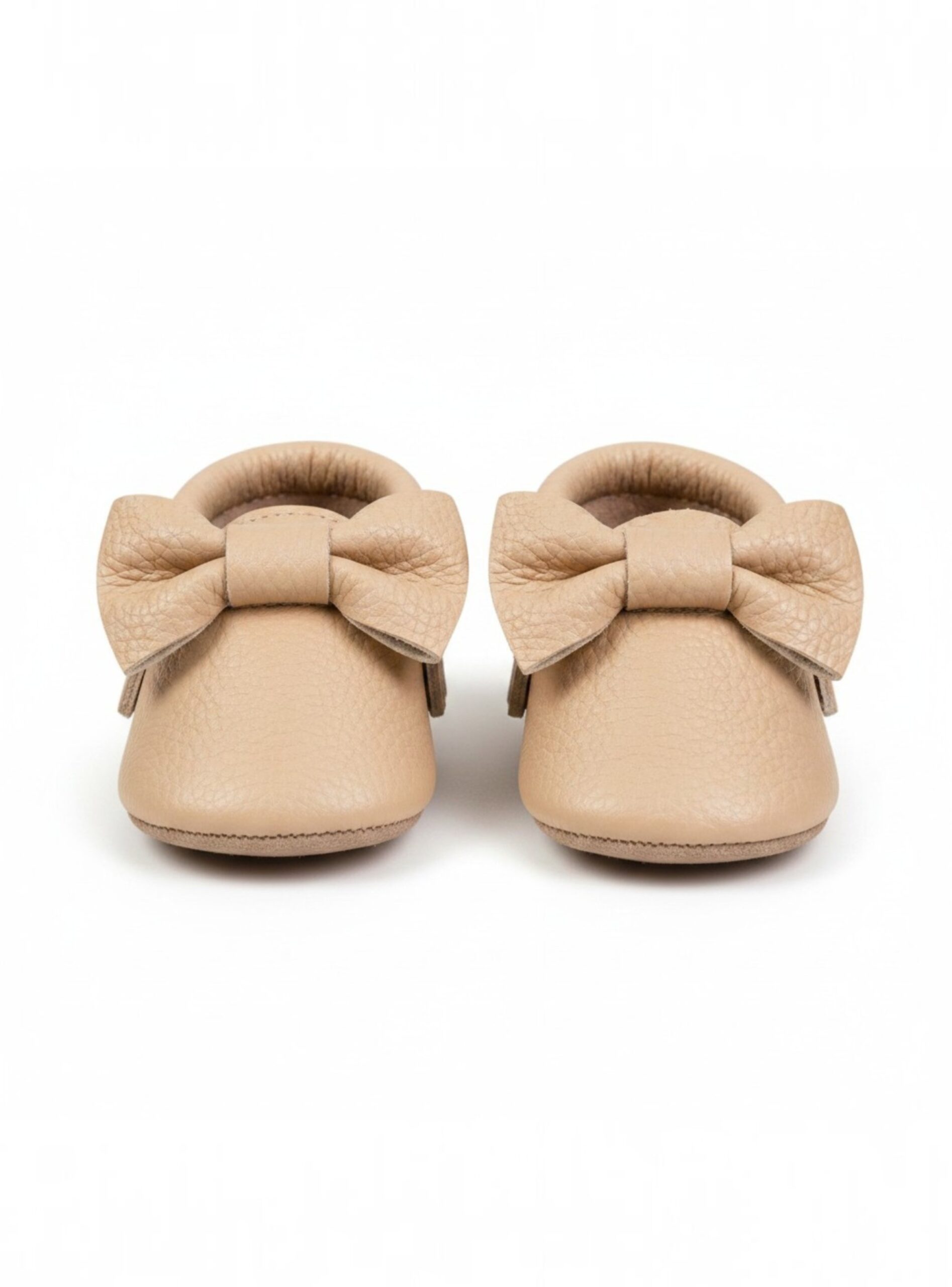 Mocasines de Cuero para Bebé Color beige