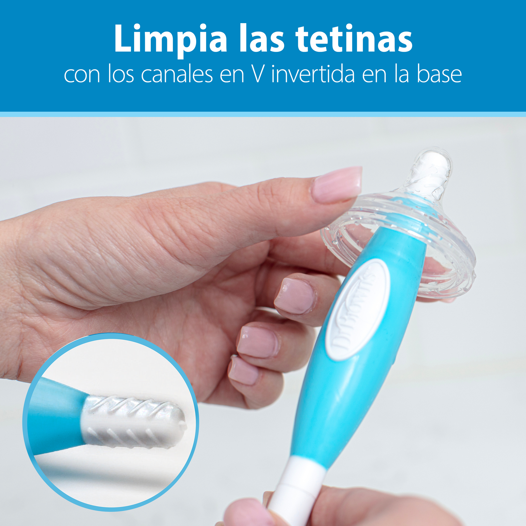 cepillo de limpieza para mamaderas y accesorios de bebé Dr Browns