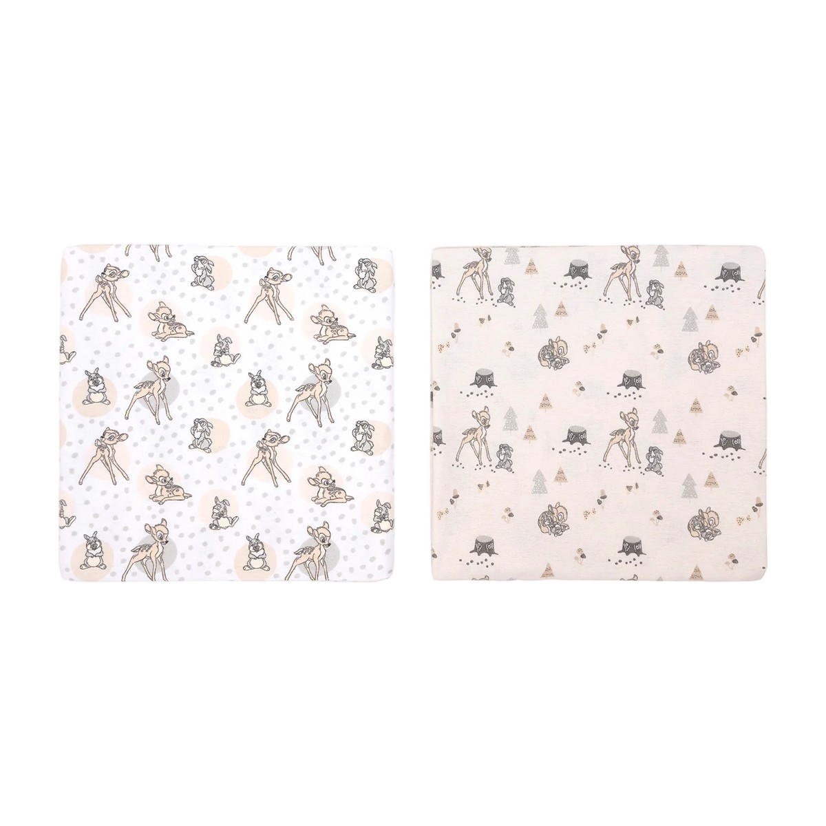 Bipack de Mantitas Bambi para Bebé de Franela 100% Algodón – Bambino