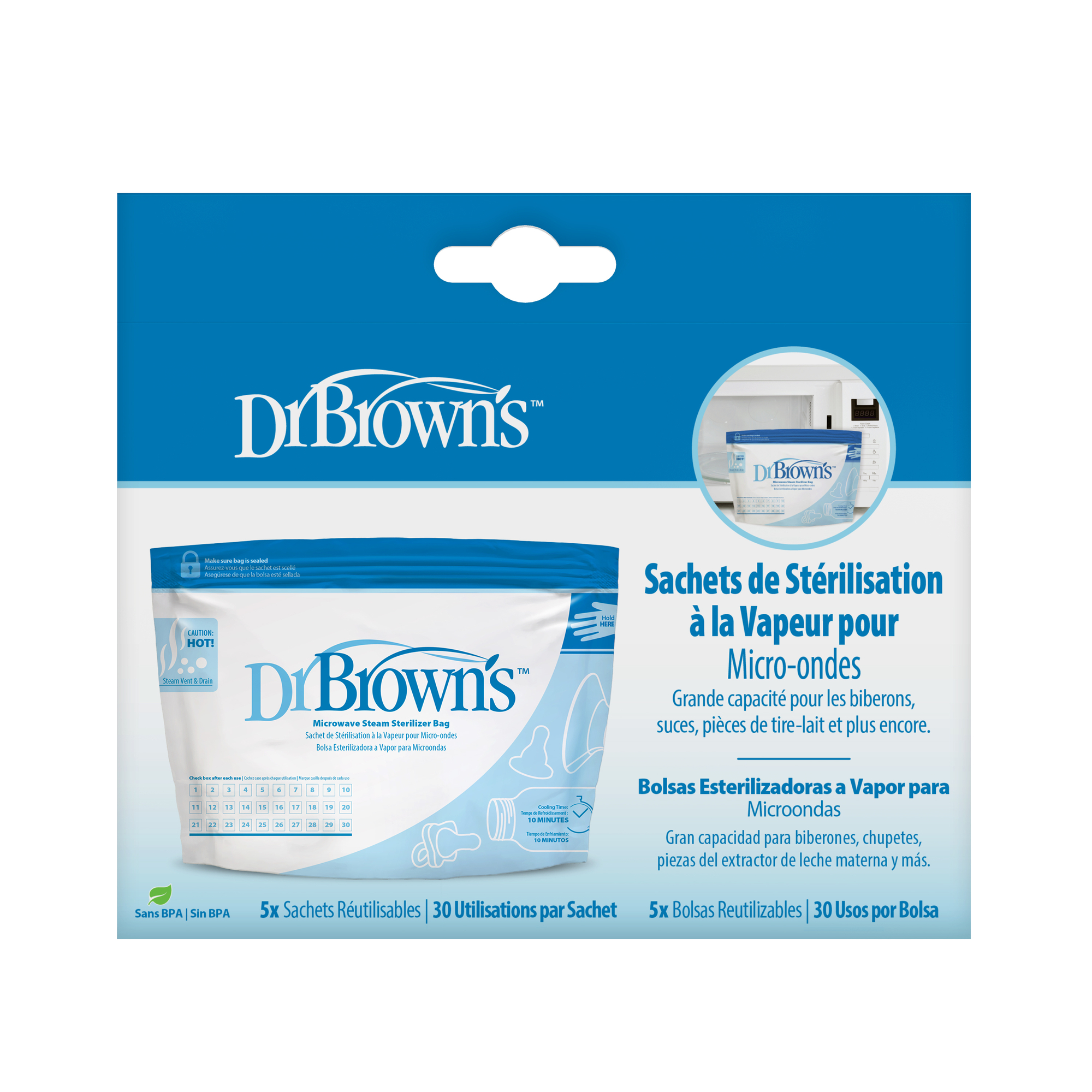 dr browns bolsas para esterilizar mamaderas microondas