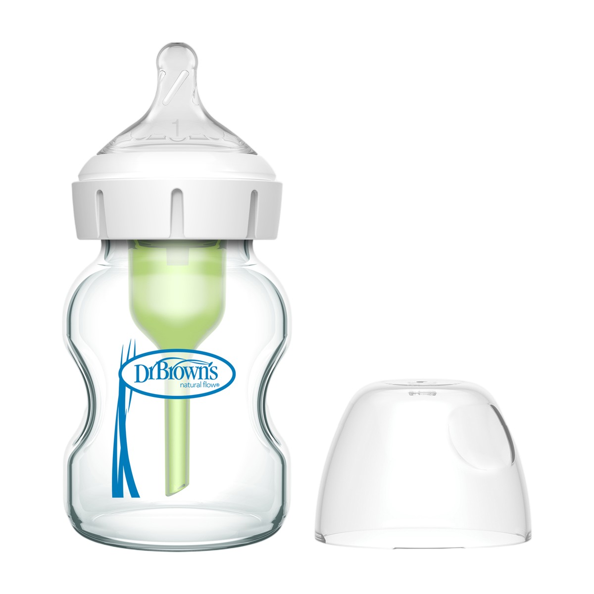 mamadera dr browns vidrio boca ancha 150ml anticólicos