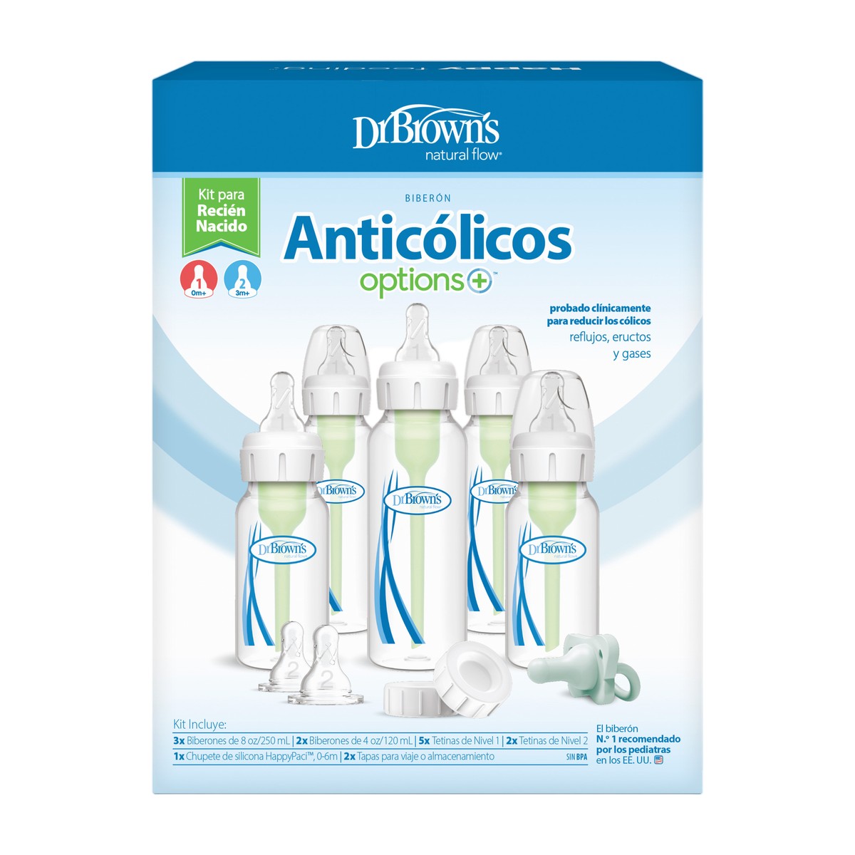 Dr. Brown’s SET RECIÉN NACIDO ESTÁNDAR Options+