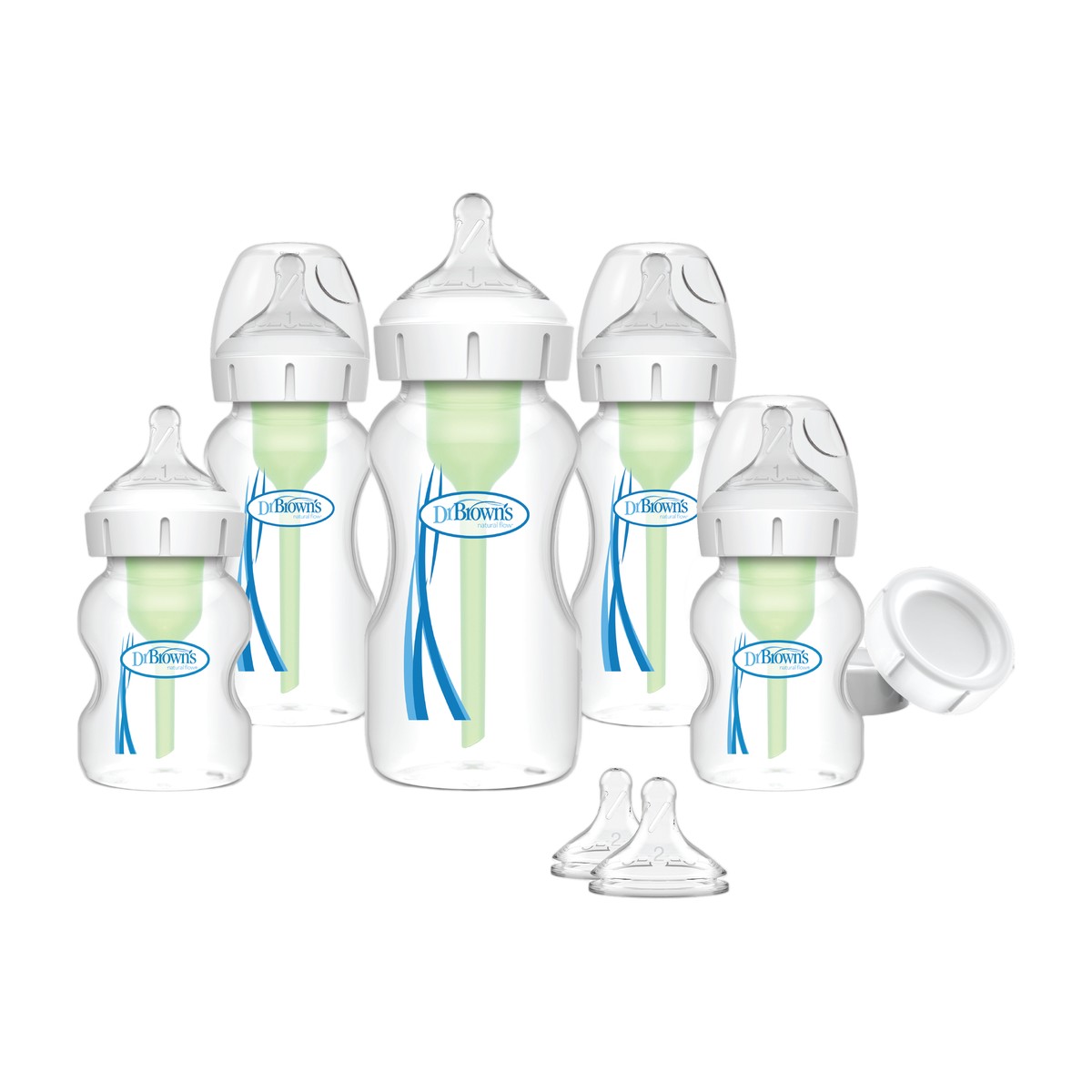 set mamaderas recien nacido dr browns boca ancha options +