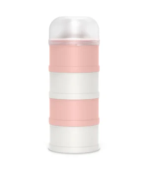 Dosificador de leche en polvo para bebé Suavinex Bonhomia Rosa con 4 compartimentos — Estilo de Bebé