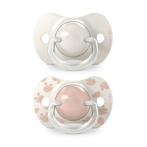 Chupetes Rosa Birdies con Tetina Fisiologica SX Pro de Silicona 6/18 meses