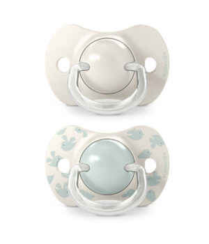 Chupetes Verde Birdies con Tetina Fisiológica SX Pro de Silicona 6/18 meses