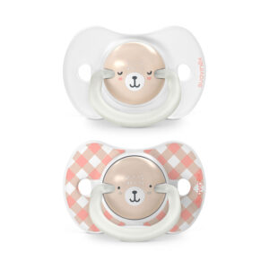 Pack 2 Chupetes Fisiológicos para Bebé Suavinex Night & Day Wild Rosa 6-18M